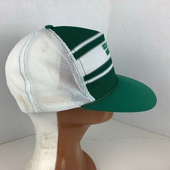Vintage Ocean City Maryland Mesh Trucker Snapback Hat Green/White Sz M-L Marsco - Picture 3 of 7